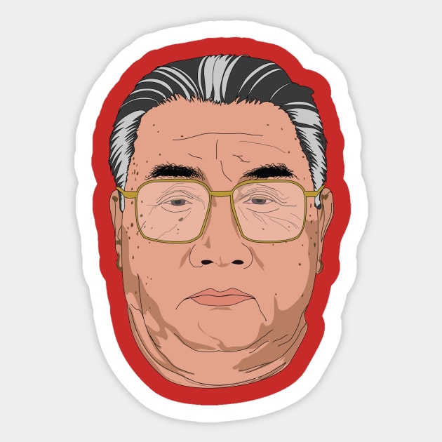 Kim Il-sung Sticker by RMZ_NYC